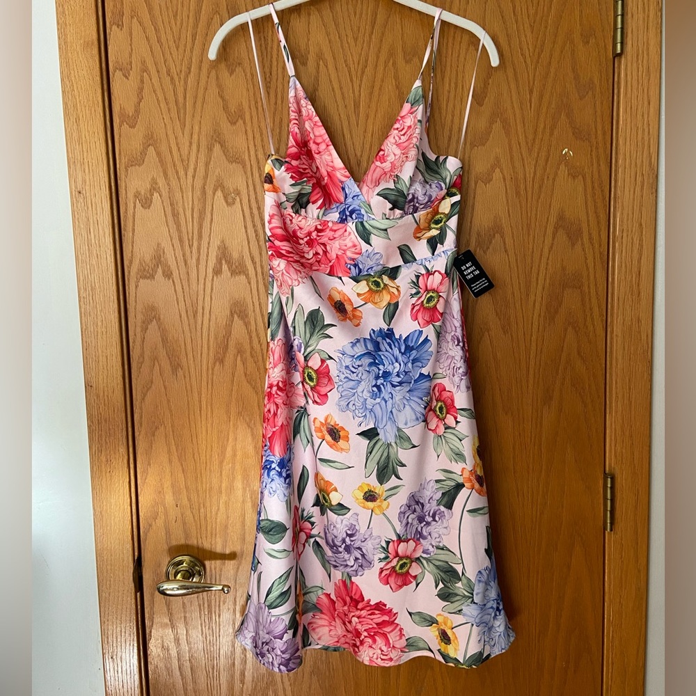 Floral spaghetti strap dress